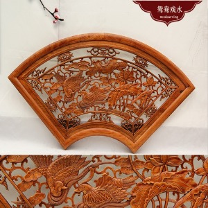 중국 전통 동양  풍수 공예 고급 원목 벽걸이